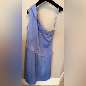 ✨ Clifford Michael Asymmetrical Blue Dress – Size 10 ✨